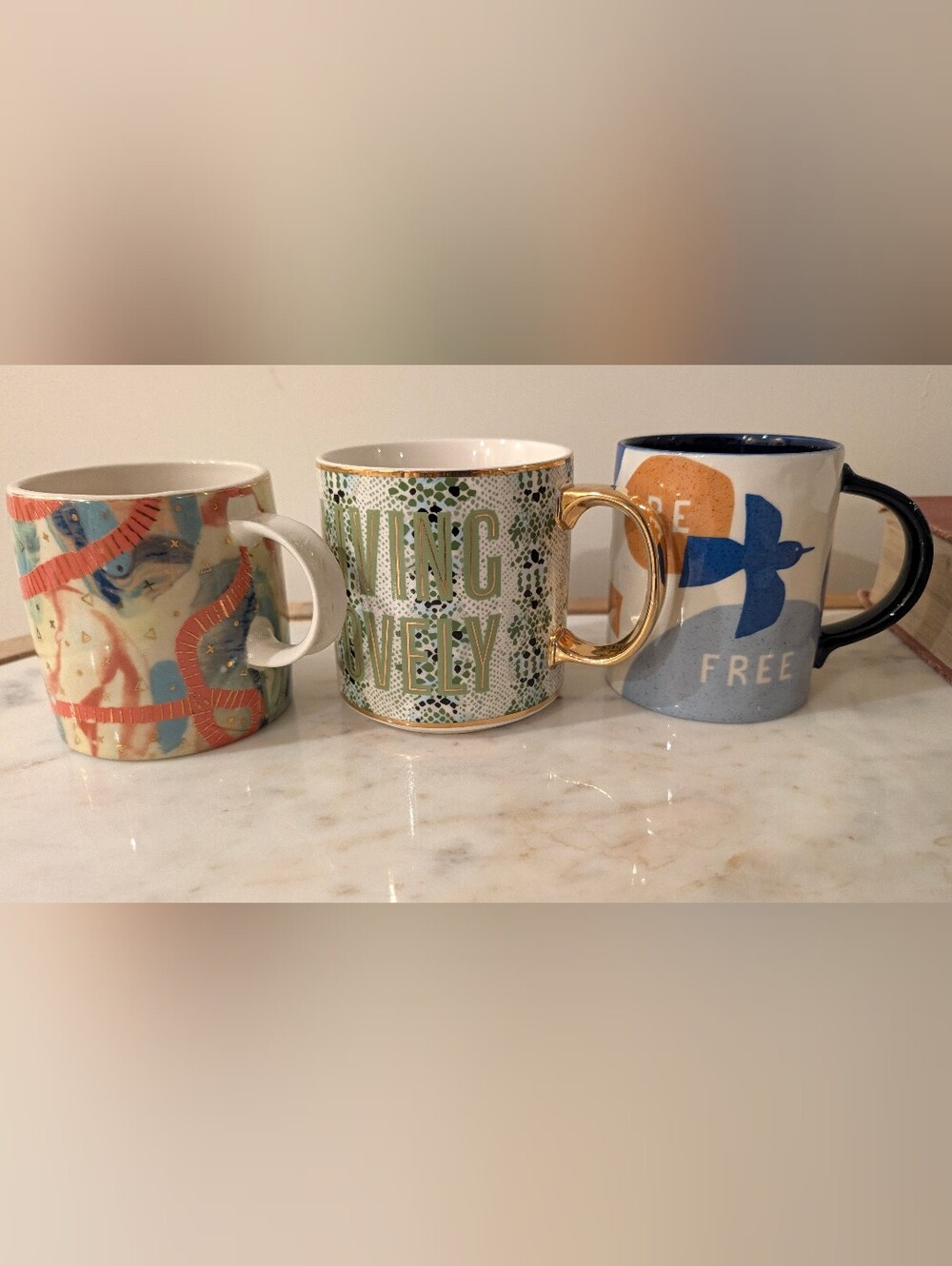 3 Anthropologie Mugs